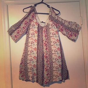 Shoulder Cut Short Dress!